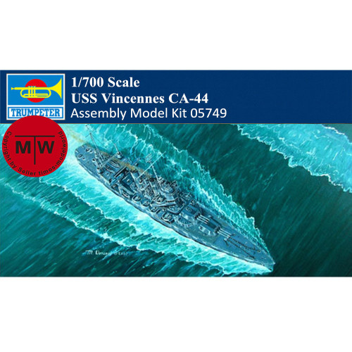 Trumpeter 05749 1/700 Scale USS Vincennes CA-44 Military Plastic Assembly Model Kits
