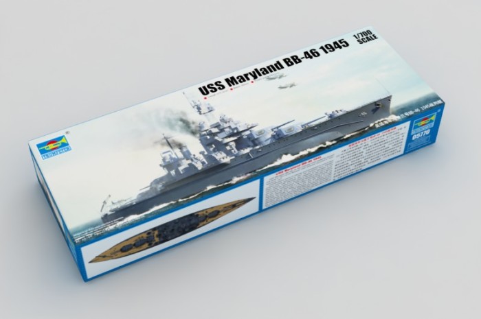 Trumpeter 05770 1/700 Scale USS Maryland BB-46 1945 Military Plastic Assembly Model Kits
