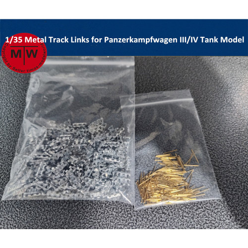 1/35 Scale Metal Track Links w/metal pin for Panzerkampfwagen III/IV Tank Model SX35027