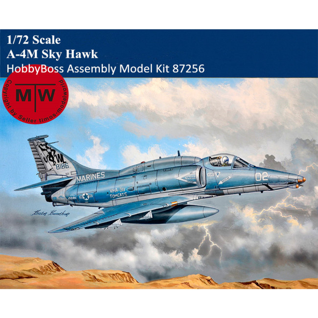 HobbyBoss 87256 1/72 Scale A-4M Sky Hawk Military Plastic Aircraft Assembly Model Kit