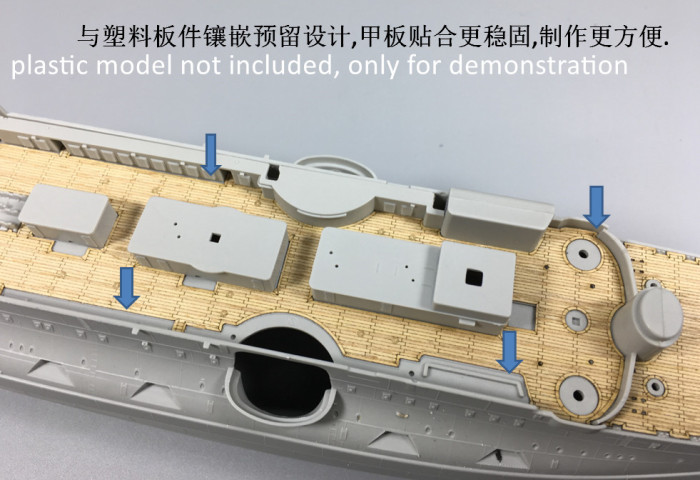 1/350 Scale Russian Tsesarevich 1917 Battleship Detail-up Set for Trumpeter 05337 Model CY350023Z