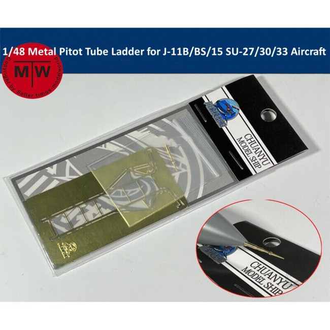 1/48 Scale Metal Pitot Tube PE Ladder Kit for J-11B/BS/15 SU-27/30/33 Aircraft Model CYF005