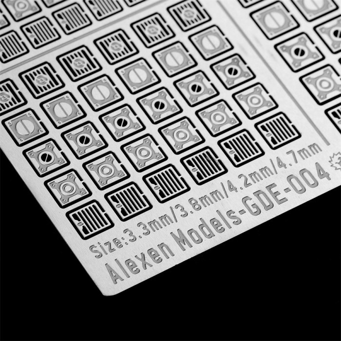 Alexen Photo-Etched PE Detail-up Upgrade Parts for Gumdam HG RG MG PG RE Model