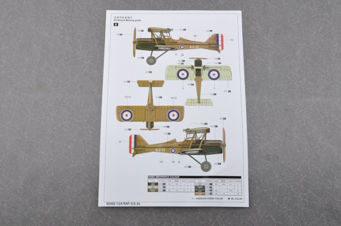 Merit 62402 1/24 Scale RAF S.E.5a Military Plastic Aircraft Assembly Model Kits