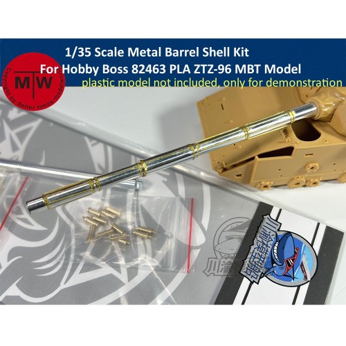 1/35 Scale Metal Barrel Shell Kit For Hobby Boss 82463 PLA ZTZ-96 MBT Model CYT188