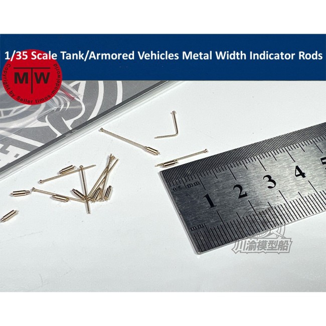1/35 Scale Universal Tank/Armored Vehicles Metal Width Indicator Rods Model Detail-up Part CYT195