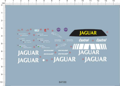 1/24 Scale Decals Jaguar XJR-9 for Model Car Kits 64100