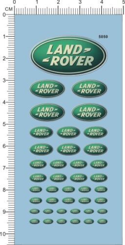 Decals Land Rover for 1/24 or other scales Car Model Kits 5050