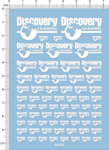 Decals Discovery Channel for different scales Model Kits Black/White 00038