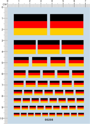 Germany Flags Decal for Model Kits 00208