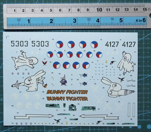 1/72 Scale МиГ-21 MiG-21 Bunny Fighter Decals for Military Aircraft Model Kits 64967P