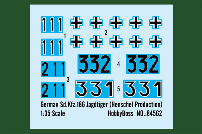 HobbyBoss 84562 1/35 Scale German Sd.Kfz.186 Jagdtiger Henschel Production Military Plastic Assembly Model Kits