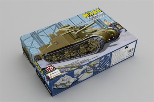 Trumpeter 63518 1/35 Scale M3A4 Medium Tank Military Plastic Assembly Model Kits