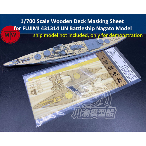 1/700 Scale IJN Japanese Nagato Battleship Detail-up Set for FUJIMI 431314 Model Kits CY700092Z