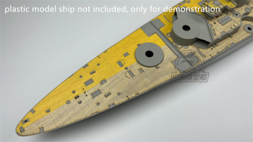 1/350 Scale Wooden Deck Masking Sheet for Trumpeter 05371 DKM H Class Battleship Model CY350099