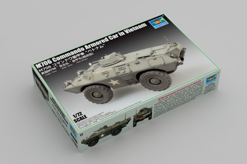 Trumpeter 07439 1/72 Scale M706 Commando Armored Car in Vietnam Military Plastic Assembly Model Kits