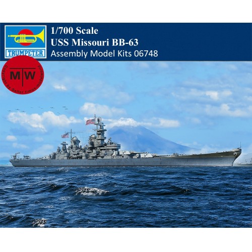Trumpeter 06748 1/700 Scale USS Missouri BB-63 Battleship Military Plastic Assembly Model Kits