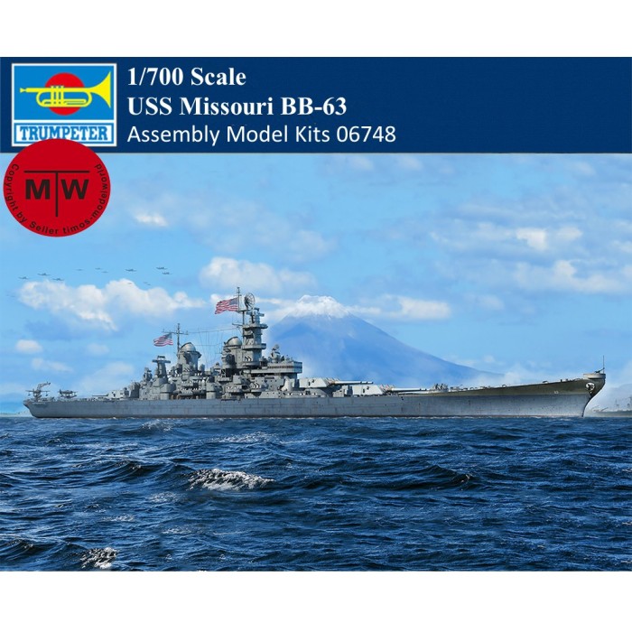 Trumpeter 06748 1/700 Scale USS Missouri BB-63 Battleship Military Plastic Assembly Model Kits