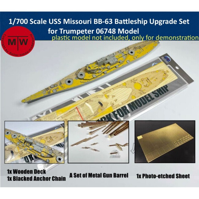 1/700 Scale USS Missouri BB-63 Battleship Upgrade Set for Trumpeter 06748 Model CY700112Z