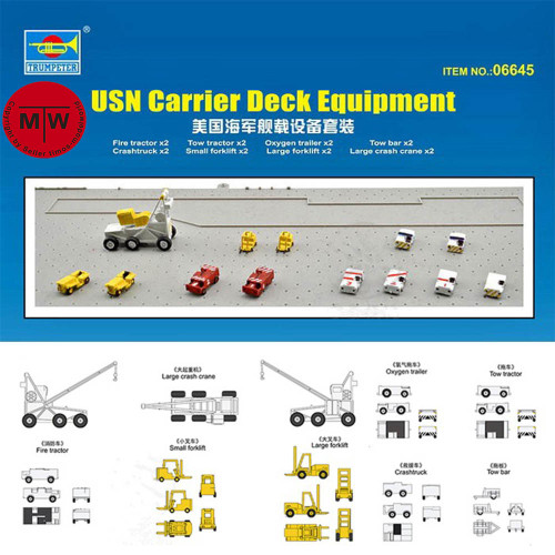 Trumpeter 06645 1/350 Scale USN Carrier Deck Equipment Plastic Assembly Model Kits