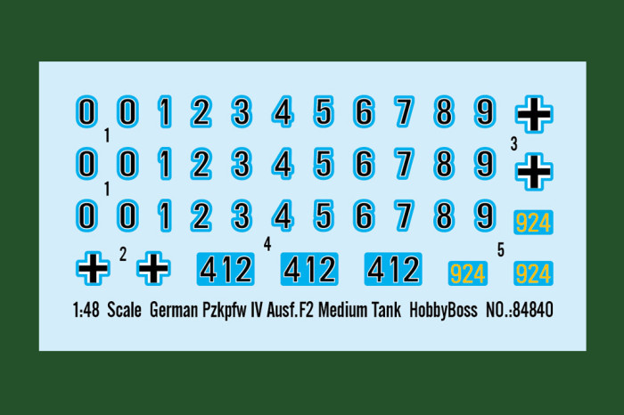 HobbyBoss 84840 1/48 Scale German Pzkpfw IV Ausf.F2 Medium Tank Military Plastic Assembly Model Kits