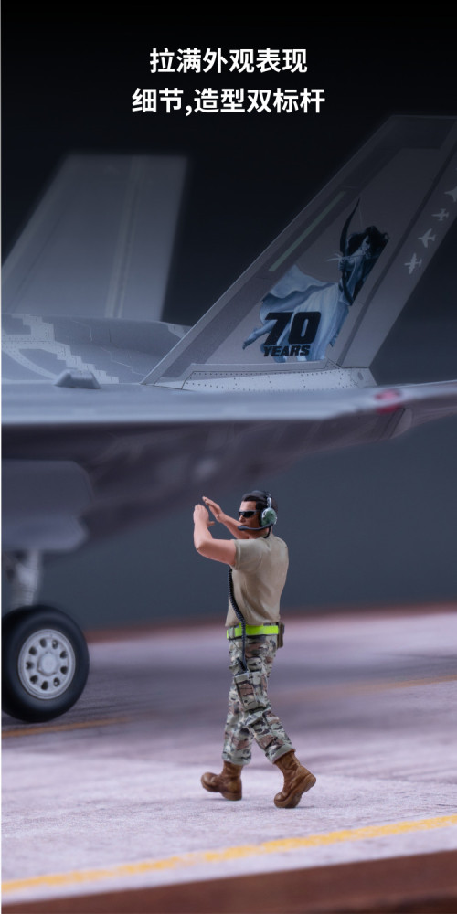Galaxy 1/48 Scale Modern Fighter Ground Crew Resin Figure Scene DIY Unpainted Model Kit