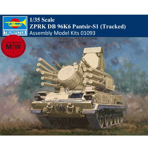 Trumpeter 01093 1/35 Scale ZPRK DB 96K6 Pantsir-S1 (Tracked) Military Plastic Assembly Model Kits