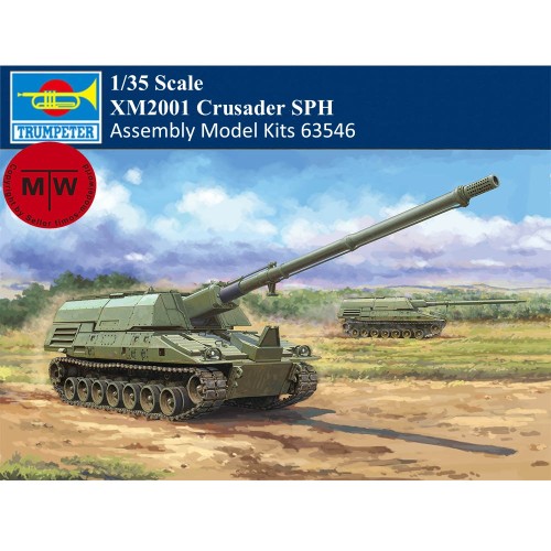 Trumpeter 63546 1/35 Scale XM2001 Crusader Self-Propelled Howitzer Military Plastic Assembly Model Kits