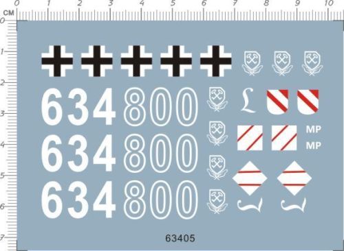 Decal 1/35 Scale German Panzer Lehr Division Marking & Number for Military Model Kits 63405