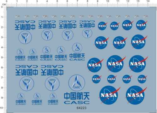 Decals NASA CASA for Different Scales Model Kits 64223