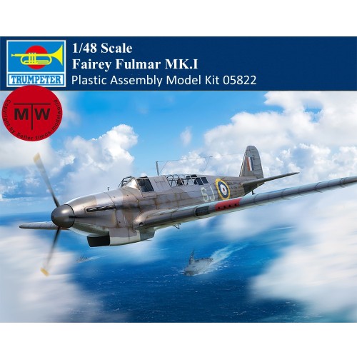 Trumpeter 05822 1/48 Scale Fairey Fulmar MK.I Military Plastic Assembly Model Kits