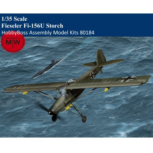 HobbyBoss 80184 1/35 Scale Fieseler Fi-156U Storch Military Plastic Aircraft Assembly Model Kits