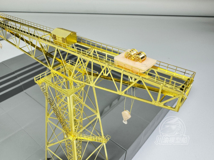 1/350 Scale Dusseldorf Crane Port Scene DIY Assembly Model Kit CYG131