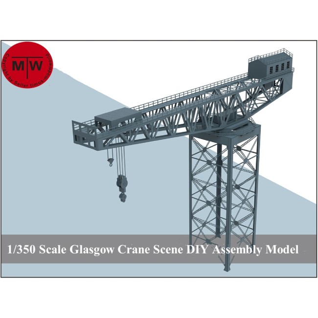 1/350 Scale Glasgow Crane Port Scene DIY Assembly Model Kit CYG130