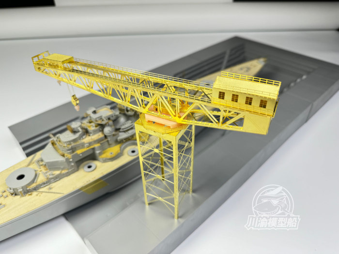 1/350 Scale Glasgow Crane Port Scene DIY Assembly Model Kit CYG130