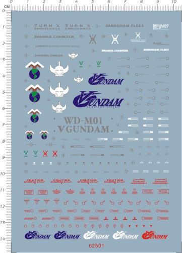 1/100 Scale Concept-X6-1-2 X-Turn Turn A X GDM MG Model Water Decal 62501