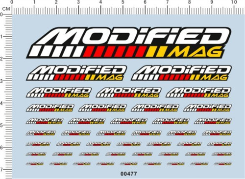 Decals Modified Mag Car Logo for Different Scales Model Kit 00477