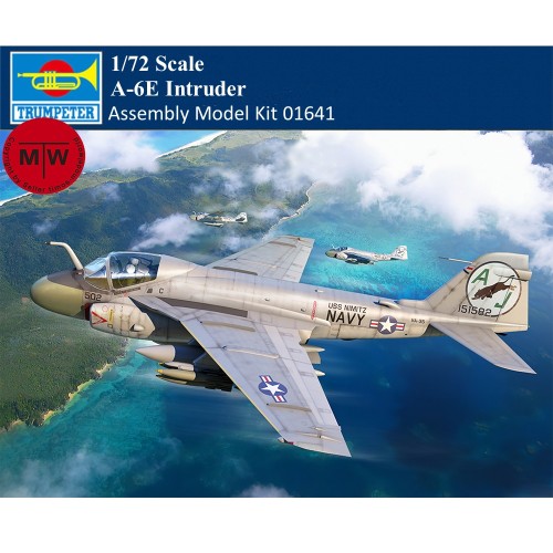 Trumpeter 01641 1/72 Scale A-6E Intruder Military Plastic Assembly Aircraft Model Kit