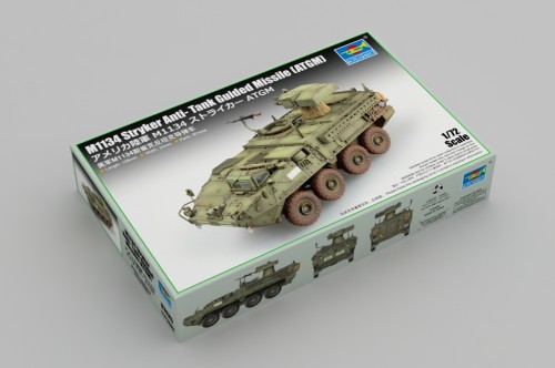 Trumpeter 07425 1/72 Scale M1134 Stryker Anti- Tank Guided Missile (ATGM) Military Plastic Assembly Model Kits