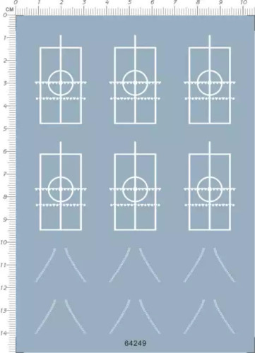 1/700 Scale Helicopter Deck Line Model Water Slide Decal 64249