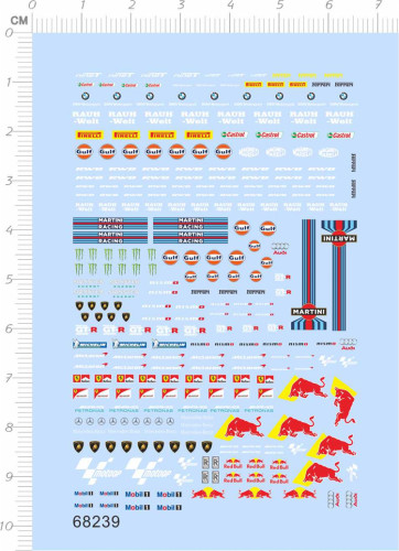 Decals Car Logo for different scales Model Kits 68239