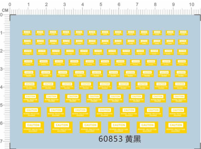 Warning Tag Caution Decals for different scales Model Kits 60853