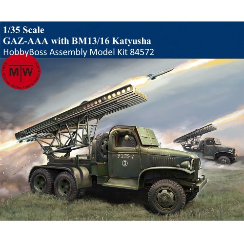 HobbyBoss 84572 1/35 Scale GAZ-AAA with BM13/16 Katyusha Military Plastic Assembly Model Kits