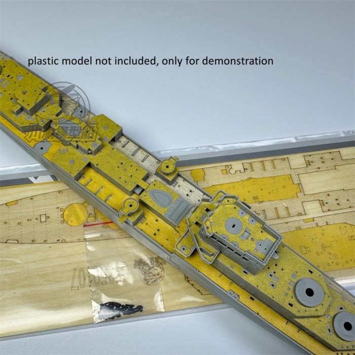 1/350 Scale Wooden Deck Masking Sheet Metal Barrels for Trumpeter 05366 HMS Naiad Model Kit CY350107