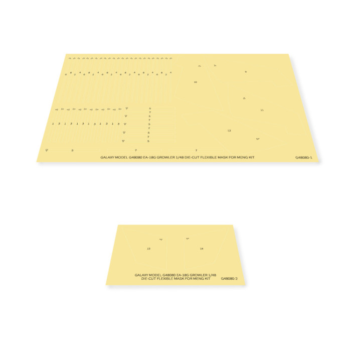 Galaxy G48078/G48080 1/48 Scale EA-18G Growler Anthology Mask & Decal for Meng Model Kit