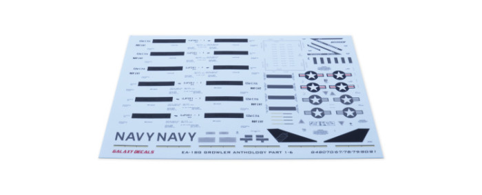 Galaxy G48067/G48070/G48079/G48081 1/48 Scale EA-18G Growler Anthology Part 2/1/4/6 Decal & Mask for Meng Model Kit