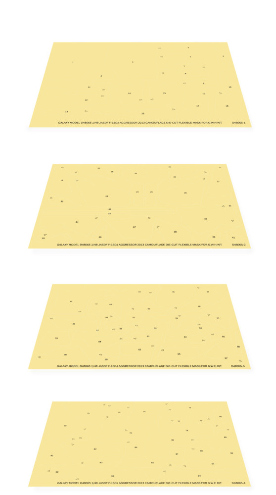 Galaxy D48065 1/48 Scale F-15DJ JASDF Eagle Aggressor 2013 Special Paint Mask & Decal for Great Wall Hobby L4815 Model Kit