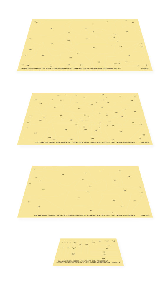 Galaxy D48065 1/48 Scale F-15DJ JASDF Eagle Aggressor 2013 Special Paint Mask & Decal for Great Wall Hobby L4815 Model Kit