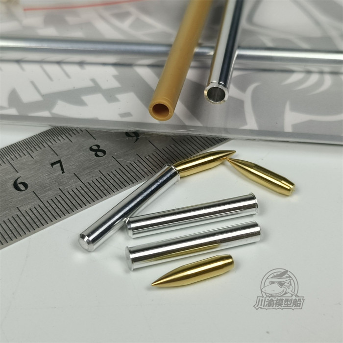 1/35 Scale 127mm Metal Barrel Shell Kit for Trumpeter 63551 MK-45 Mod.4 (5 Inch/62 Caliber) Gun Model Kit CYD047