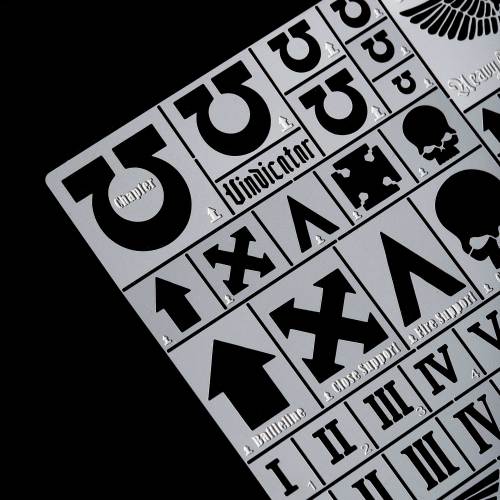 Alexen AJ0120 Warhammer 40,000 Leakage Spray Stencil Template Tool for Gundam Tank Model Kit